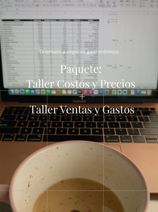 Paquete: Taller de Costos y Precios + Taller Control de Ventas y Gastos